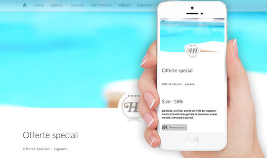 Site web mobile Hotel Bellavista